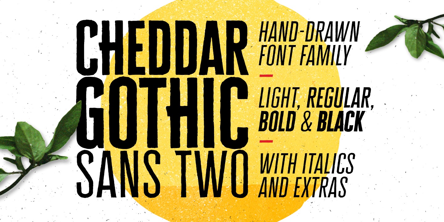 Cheddar Gothic Sans Two Font